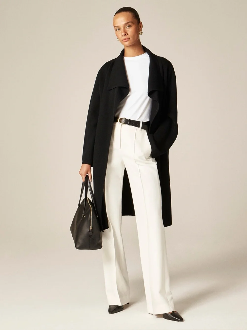 NWT J. Crew Shawl-collar Sweater Blazer Black